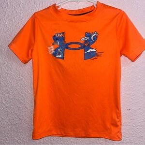 Under Armour Kids Bright Orange Tee with Graphic